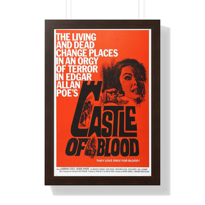 CASTLE OF BLOOD 1964 - Framed Movie Poster-16″ x 24″-The Sticker Space