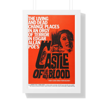 CASTLE OF BLOOD 1964 - Framed Movie Poster-16″ x 24″-The Sticker Space