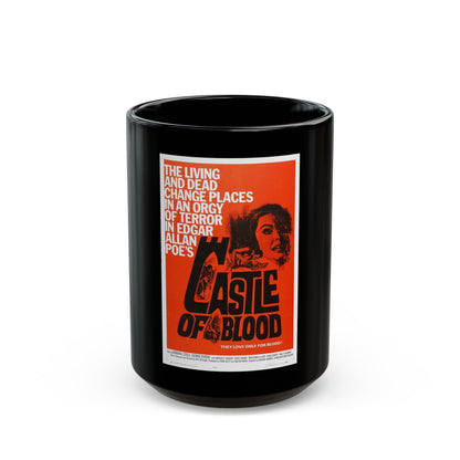 CASTLE OF BLOOD 1964 Movie Poster - Black Coffee Mug-15oz-The Sticker Space