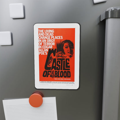 CASTLE OF BLOOD 1964 Movie Poster - Die-Cut Magnet-The Sticker Space