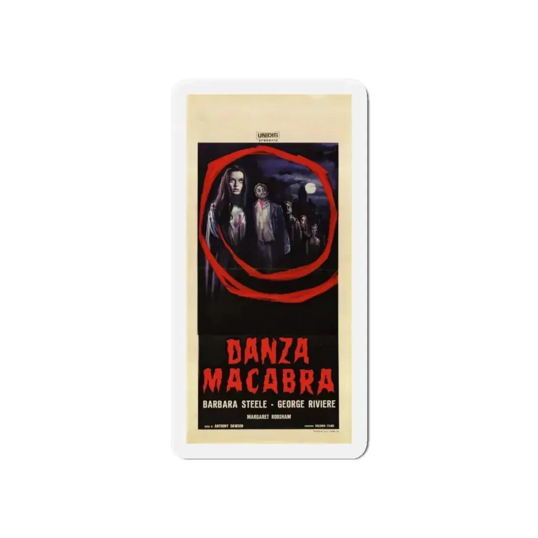 CASTLE OF BLOOD (ITALIAN) 1964 Movie Poster - Refrigerator Magnet - The Sticker Space