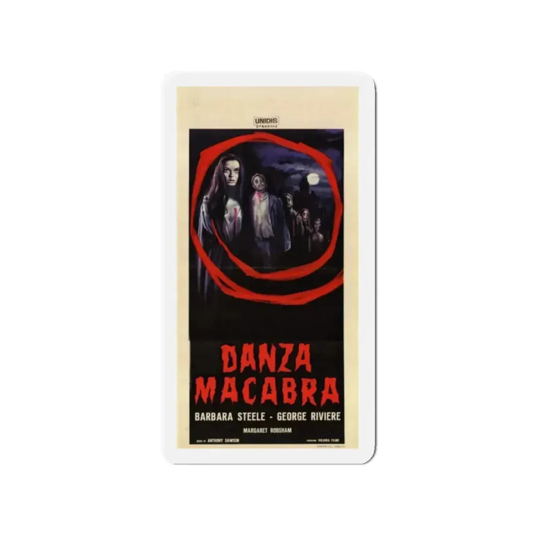 CASTLE OF BLOOD (ITALIAN) 1964 Movie Poster - Refrigerator Magnet - The Sticker Space