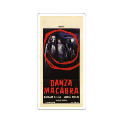 CASTLE OF BLOOD (ITALIAN) 1964 Movie Poster - STICKER Vinyl Kiss-Cut Decal 2 Inch White - The Sticker Space