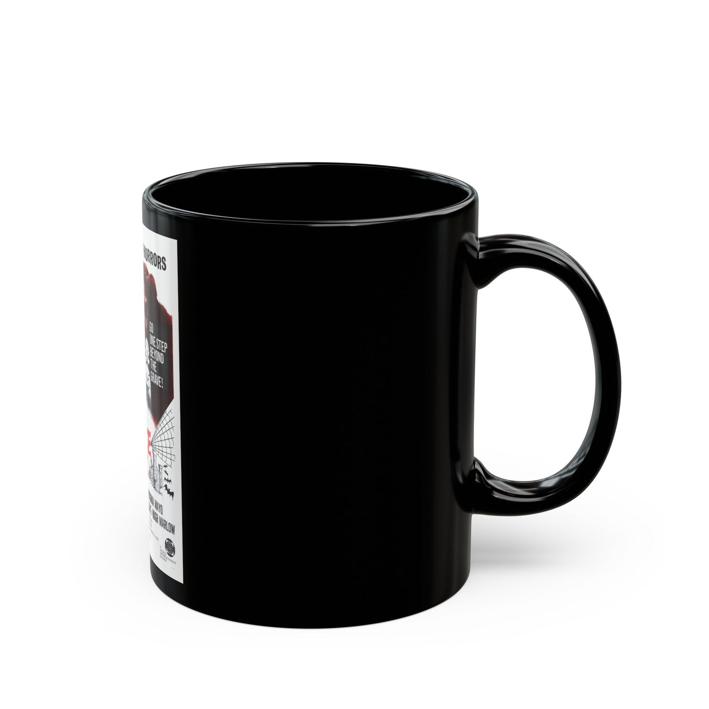 CASTLE OF EVIL 1966 Movie Poster - Black Coffee Mug-The Sticker Space