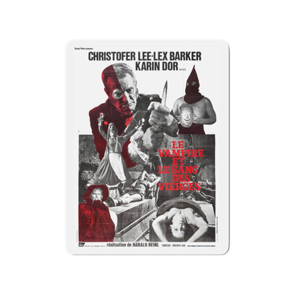 CASTLE OF THE WALKING DEAD (THE TORTURE CHAMBER OF DR SADISM, THE SNAKE PIT AND THE PENDULUM, BLOOD DEMON) 1967 Movie Poster - Die-Cut Magnet-3" x 3"-The Sticker Space