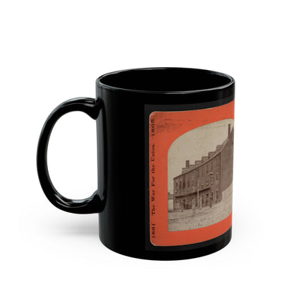 Castle Thunder, Richmond, Va. (U.S. Civil War) Black Coffee Mug-The Sticker Space