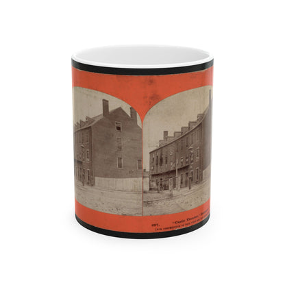 Castle Thunder, Richmond, Va. (U.S. Civil War) White Coffee Mug-11oz-The Sticker Space