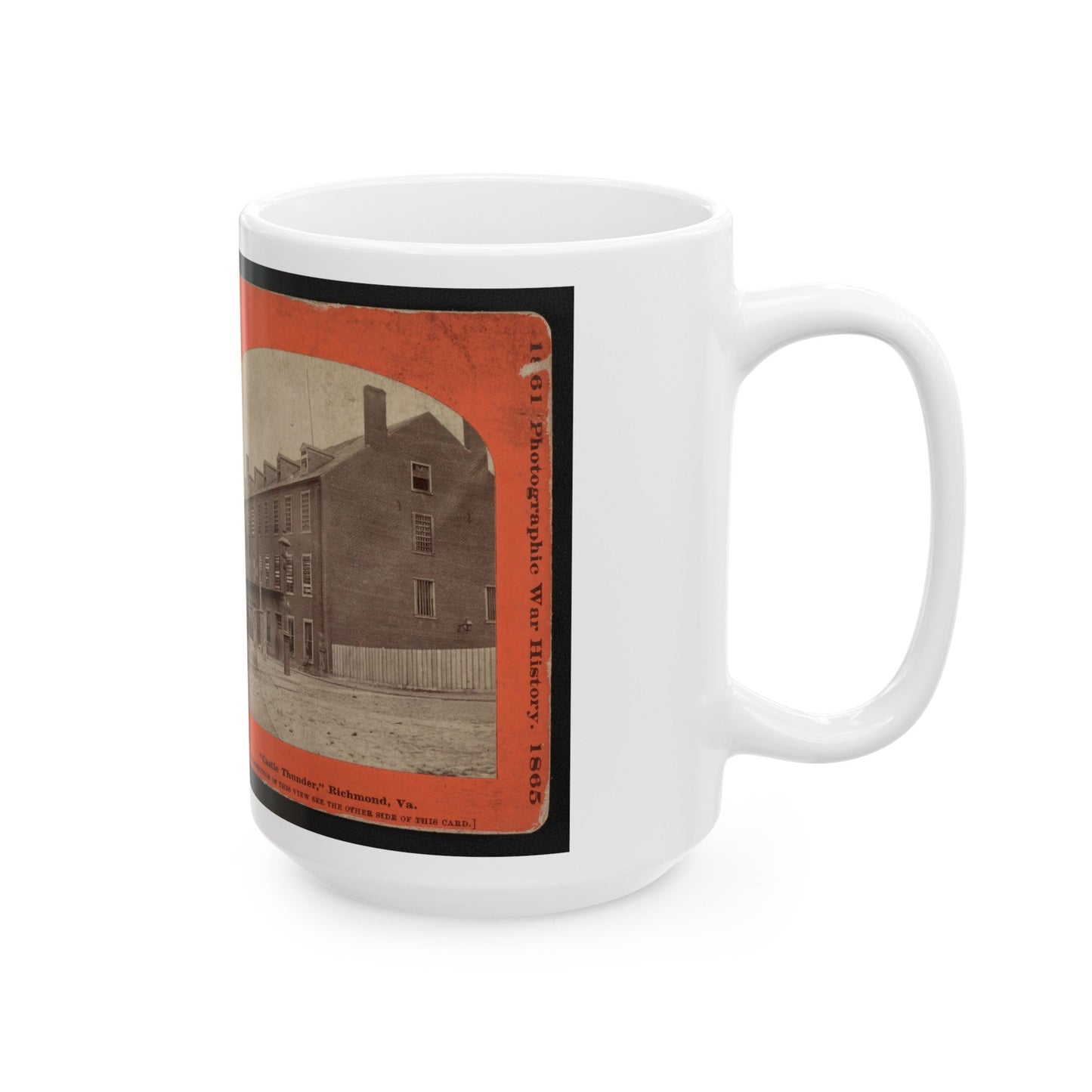 Castle Thunder, Richmond, Va. (U.S. Civil War) White Coffee Mug-The Sticker Space