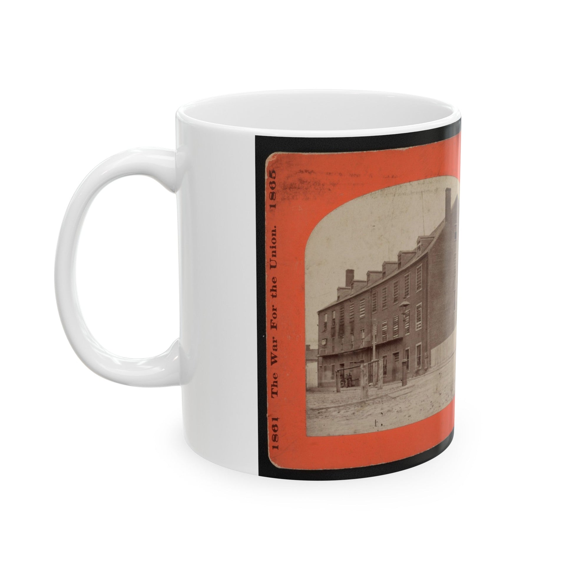 Castle Thunder, Richmond, Va. (U.S. Civil War) White Coffee Mug-The Sticker Space