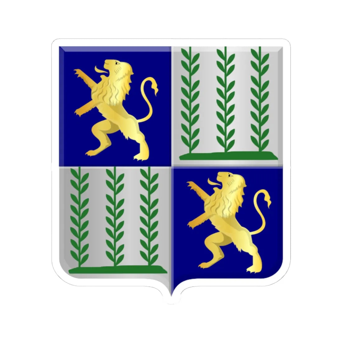 Castricum wapen 1816 (Netherlands) (Coat of Arms) STICKER Vinyl Kiss-Cut Decal 4 Inch White - The Sticker Space