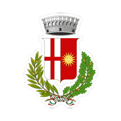 Castrocaro Terme e Terra del Sole-Stemma (Italy) (Coat of Arms) STICKER Vinyl Kiss-Cut Decal 3 Inch White - The Sticker Space