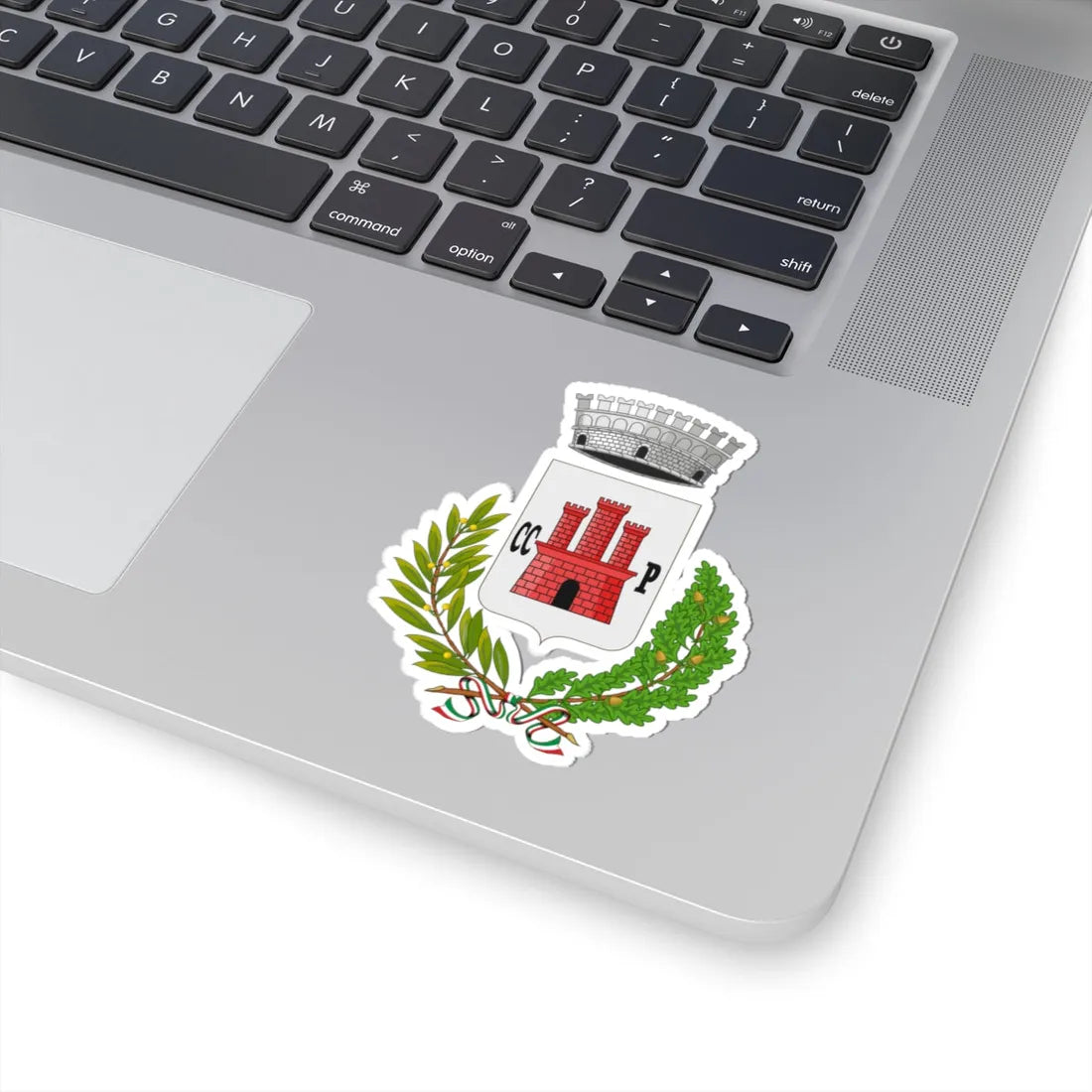 Castrocielo-Stemma (Italy) (Coat of Arms) STICKER Vinyl Kiss-Cut Decal - The Sticker Space