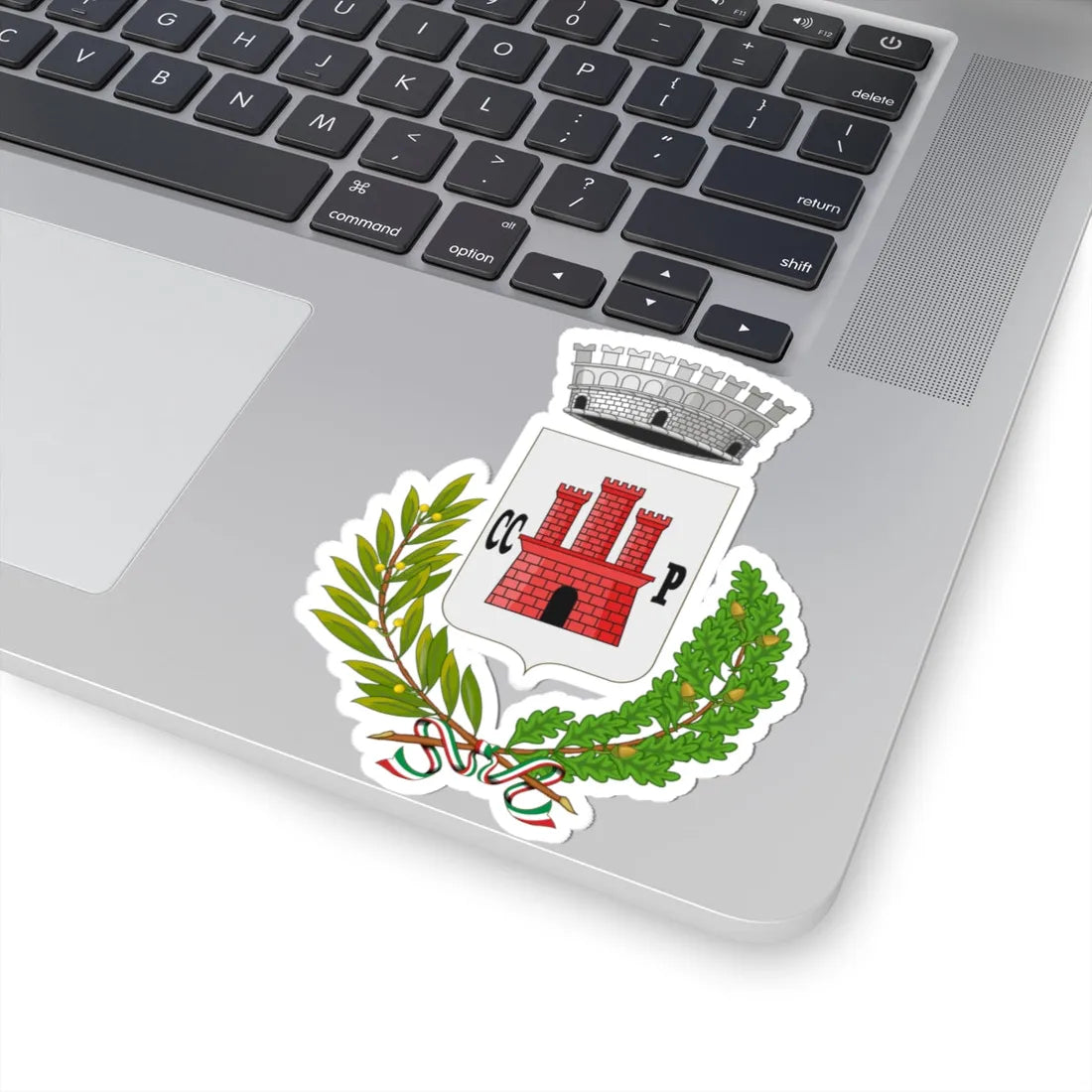 Castrocielo-Stemma (Italy) (Coat of Arms) STICKER Vinyl Kiss-Cut Decal - The Sticker Space