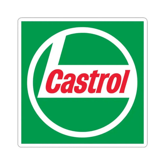 Castrol (cube form) (Logo) STICKER Vinyl Kiss-Cut Decal 2 Inch White - The Sticker Space
