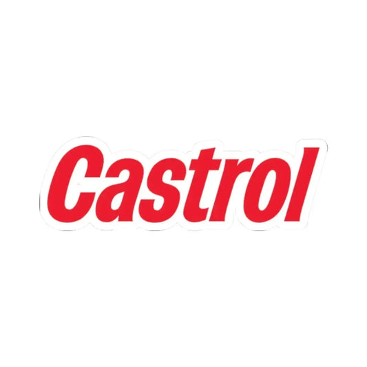 Castrol (only text) (Logo) STICKER Vinyl Kiss-Cut Decal 2 Inch White - The Sticker Space