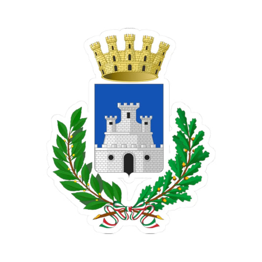 Castrovillari-Stemma (Italy) (Coat of Arms) STICKER Vinyl Kiss-Cut Decal 2 Inch White - The Sticker Space