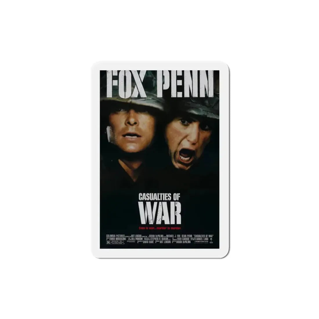 Casualties of War 1989 Movie Poster Refrigerator Magnet 3 Inch - The Sticker Space