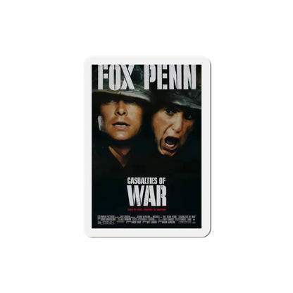 Casualties of War 1989 Movie Poster Refrigerator Magnet 3 Inch - The Sticker Space