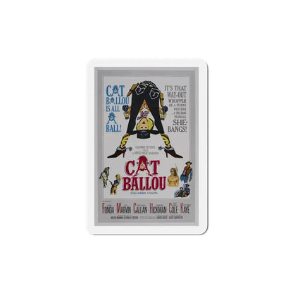 Cat Ballou 1965 Movie Poster Refrigerator Magnet 6 Inch - The Sticker Space
