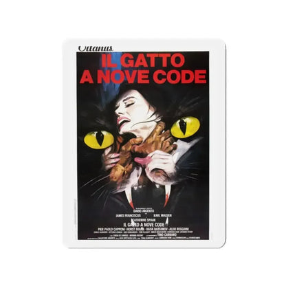 CAT O'NINE TAILS 1971 Movie Poster - Refrigerator Magnet - The Sticker Space