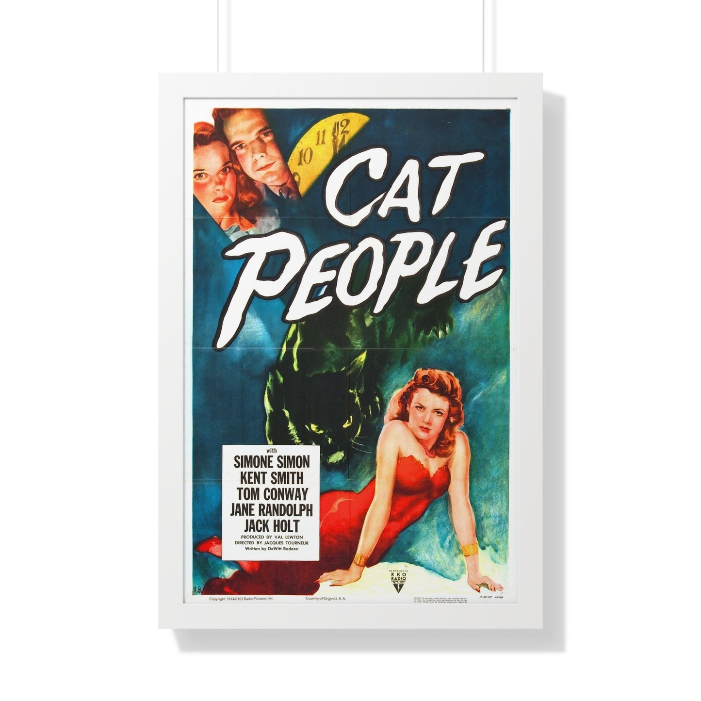 CAT PEOPLE 1942 - Framed Movie Poster-20" x 30"-The Sticker Space