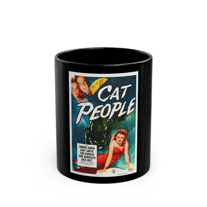 CAT PEOPLE 1942 Movie Poster - Black Coffee Mug-11oz-The Sticker Space