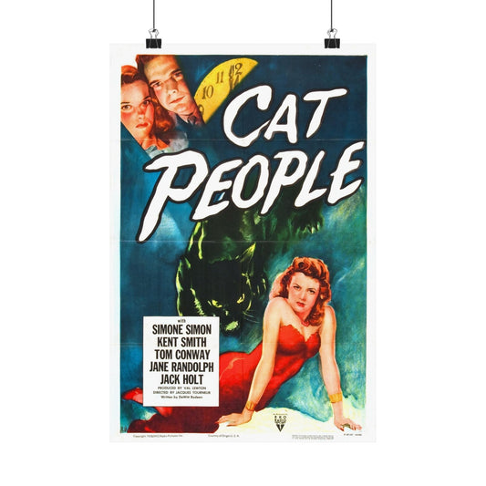 CAT PEOPLE 1942 - Paper Movie Poster-12″ x 18″-The Sticker Space