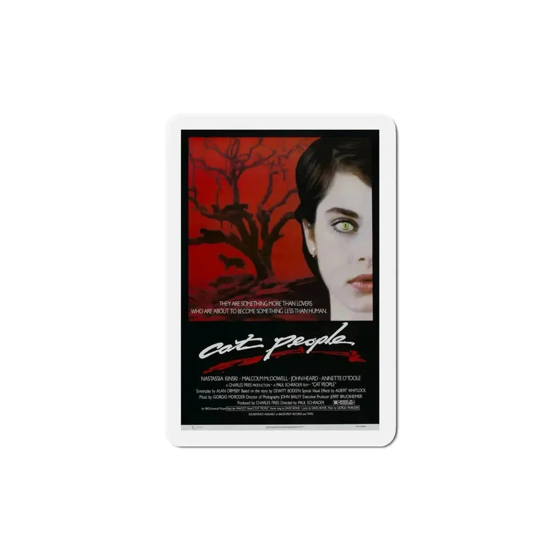 Cat People 1982 Movie Poster Refrigerator Magnet 5 Inch - The Sticker Space