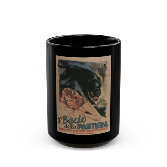 CAT PEOPLE (2) 1942 Movie Poster - Black Coffee Mug-15oz-The Sticker Space