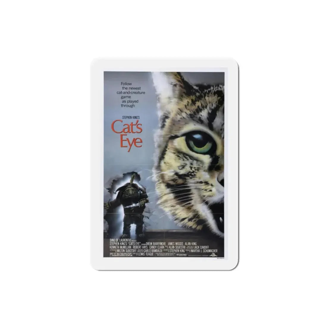 Cat's Eye 1985 Movie Poster Refrigerator Magnet - The Sticker Space