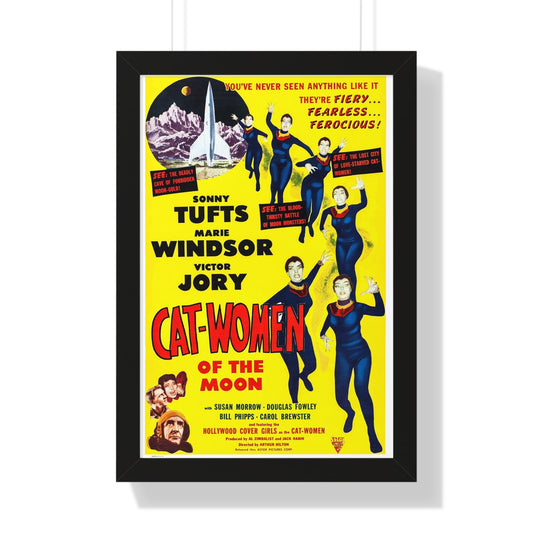 CAT-WOMEN OF THE MOON 1953 - Framed Movie Poster-16″ x 24″-The Sticker Space