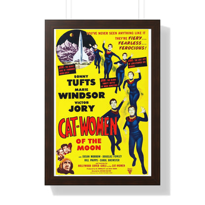 CAT-WOMEN OF THE MOON 1953 - Framed Movie Poster-16″ x 24″-The Sticker Space