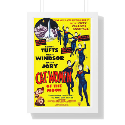 CAT-WOMEN OF THE MOON 1953 - Framed Movie Poster-16″ x 24″-The Sticker Space