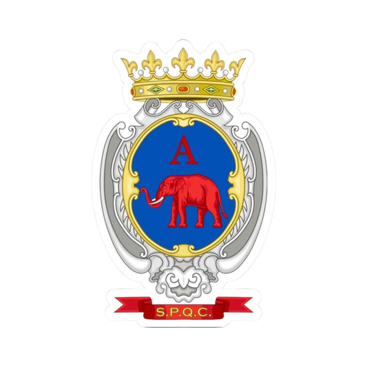 Catania-Stemma (Italy) (Coat of Arms) STICKER Vinyl Kiss-Cut Decal 2 Inch White - The Sticker Space