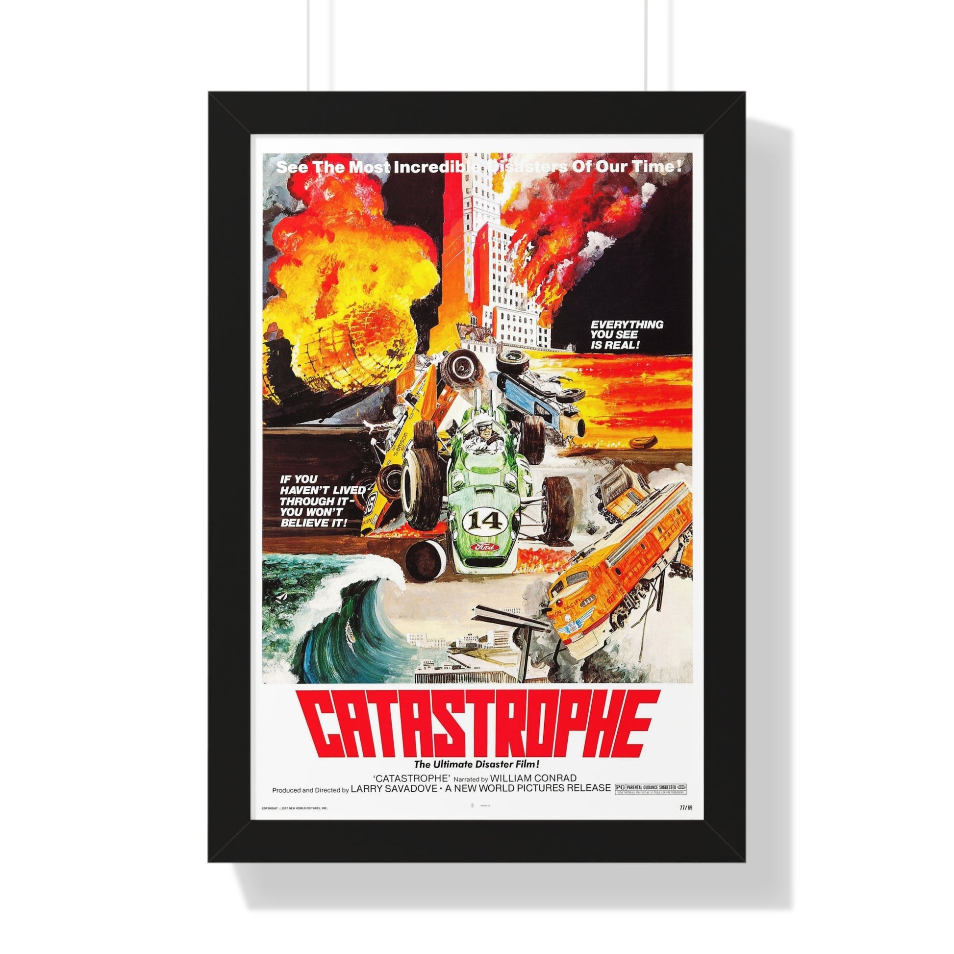 CATASTROPHE 1977 - Framed Movie Poster-16″ x 24″-The Sticker Space