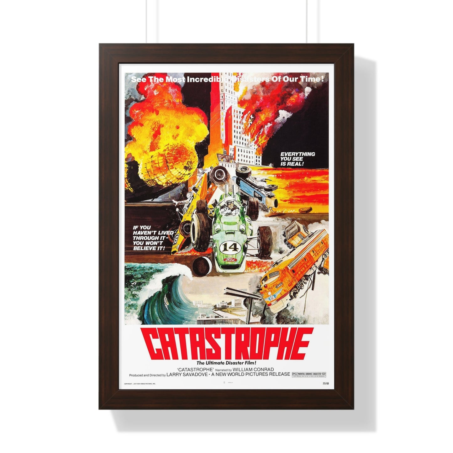 CATASTROPHE 1977 - Framed Movie Poster-16″ x 24″-The Sticker Space