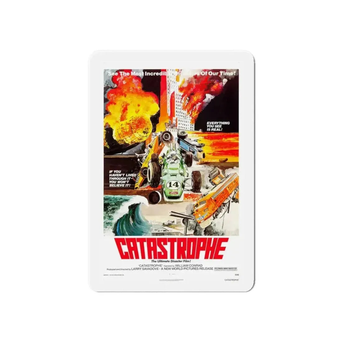 CATASTROPHE 1977 Movie Poster - Refrigerator Magnet - The Sticker Space