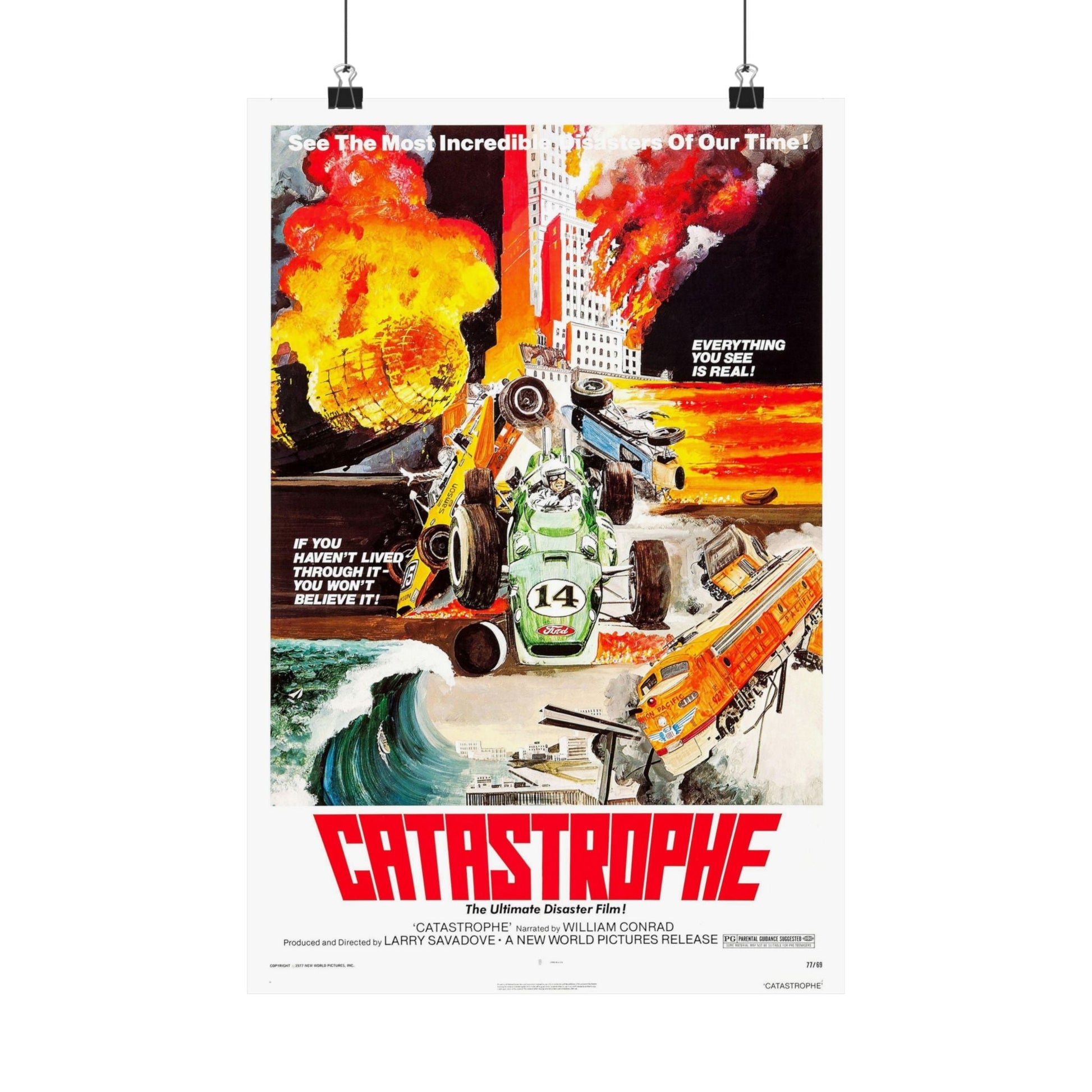 CATASTROPHE 1977 - Paper Movie Poster-12″ x 18″-The Sticker Space