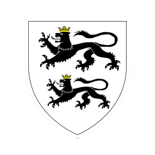 CatesbyArms (England) (Coat of Arms) STICKER Vinyl Kiss-Cut Decal 2 Inch White - The Sticker Space