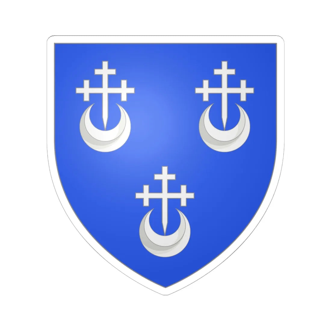 Cathcart arms (Scotland) (Coat of Arms) STICKER Vinyl Kiss-Cut Decal 6 Inch White - The Sticker Space