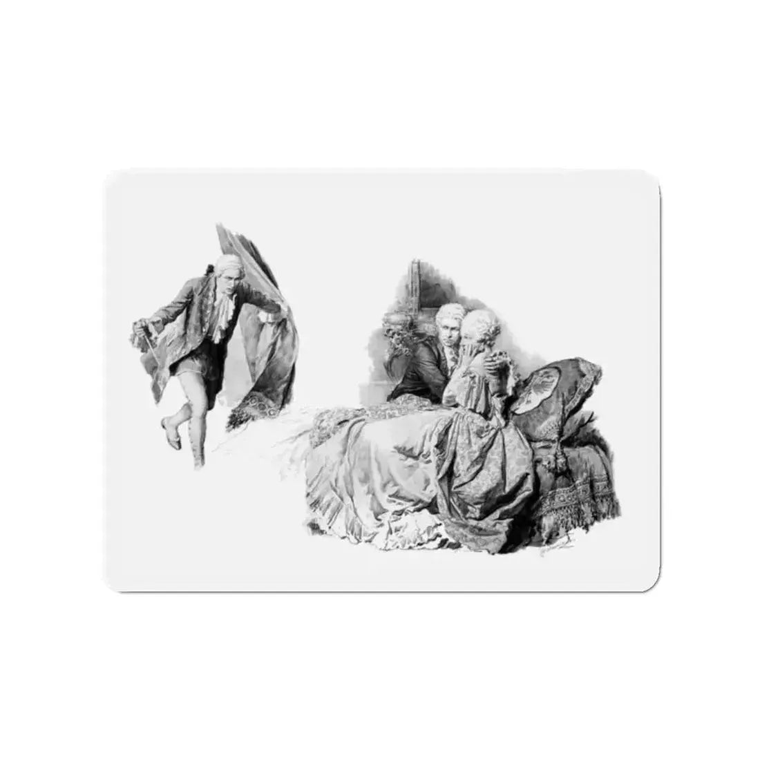 Catherine the Great, Lovers Discovered (Magazine Illustration) Refrigerator Magnet - The Sticker Space