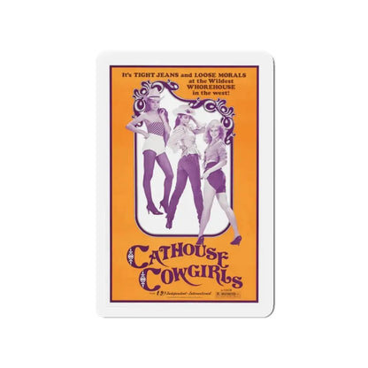 CATHOUSE COWGIRLS (BLAZING STEWARDESSES) 1975 Movie Poster - Refrigerator Magnet 4 Inch - The Sticker Space