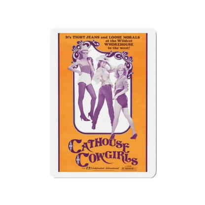 CATHOUSE COWGIRLS (BLAZING STEWARDESSES) 1975 Movie Poster - Refrigerator Magnet - The Sticker Space