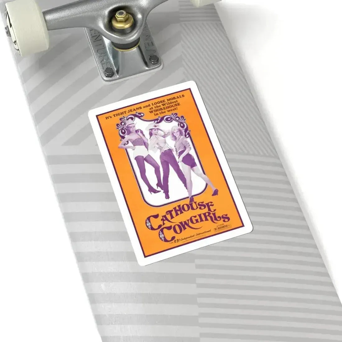 CATHOUSE COWGIRLS (BLAZING STEWARDESSES) 1975 Movie Poster - STICKER Vinyl Kiss-Cut Decal - The Sticker Space