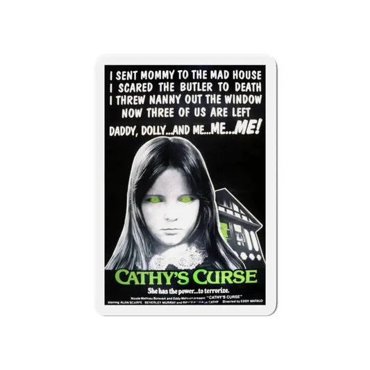 CATHY'S CURSE 1977 Movie Poster - Refrigerator Magnet 6 Inch - The Sticker Space