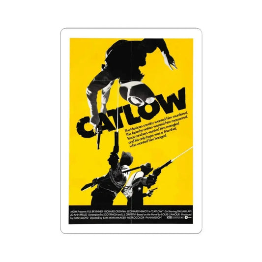 Catlow 1971 Movie Poster - STICKER Vinyl Kiss-Cut Decal 2 Inch White - The Sticker Space
