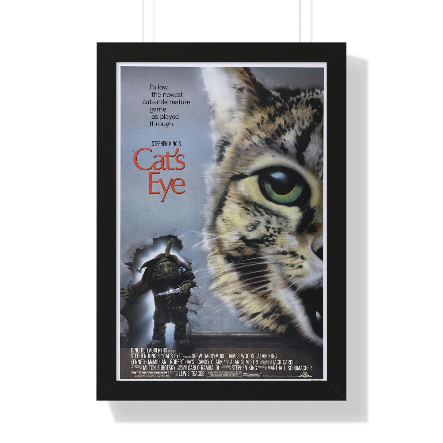 CAT'S EYE 1985 - Framed Movie Poster-16″ x 24″-The Sticker Space