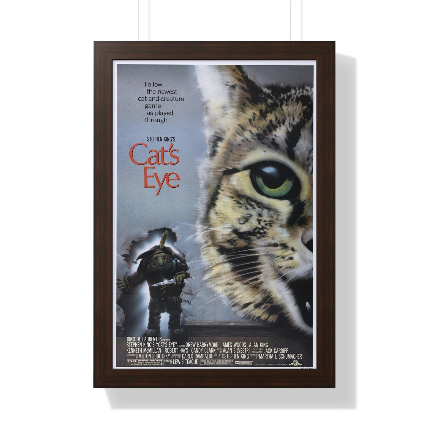 CAT'S EYE 1985 - Framed Movie Poster-16″ x 24″-The Sticker Space