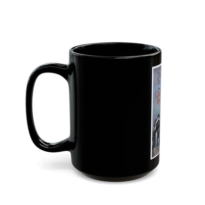 CAT'S EYE 1985 Movie Poster - Black Coffee Mug-The Sticker Space