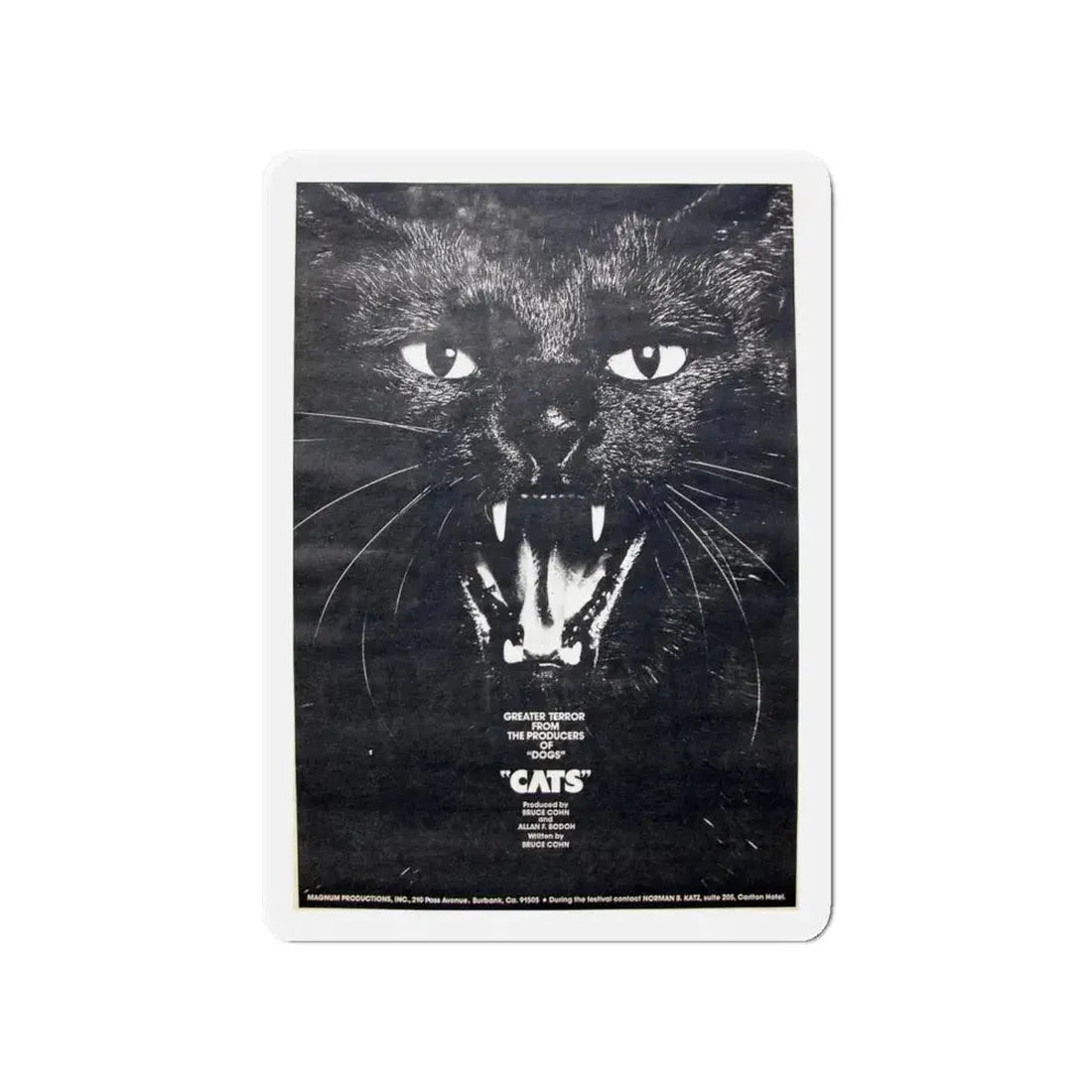 CATS (NEVER PRODUCED) 1977 Movie Poster - Refrigerator Magnet 4 Inch - The Sticker Space